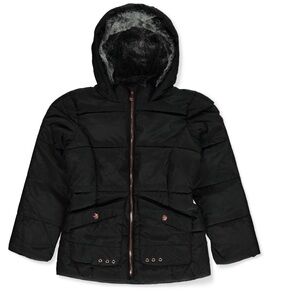 Like New: Kids Black Hooded Jacket